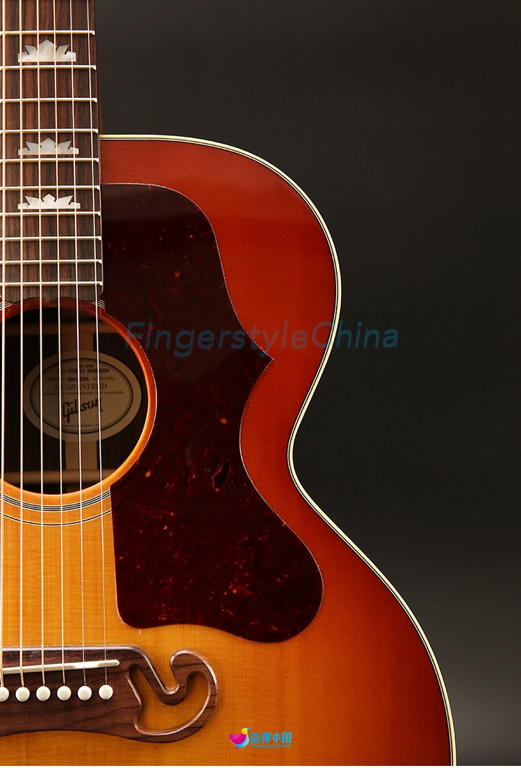 吉普森Gibson SJ200 Studio Rosewood玫瑰木渐变色 全单民谣吉他 - 图1