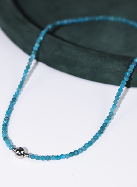 马年吉祥天然蓝磷辉项链