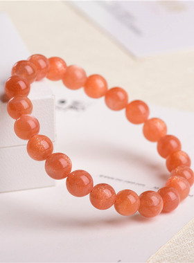减重舒缓情绪橙月光太阳石手链女