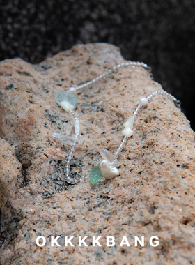 小众原创天然石串珠项链七夕礼物