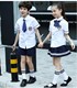 小学生幼儿园服校服领带领结男女儿童领花学院风小领带藏青波点