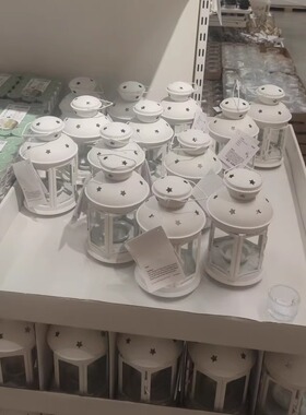 包邮宜家洛特拉烛台灯笼蜡烛台