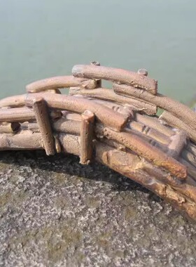 假山吸水石摆件喷泉竹桥陶瓷造景
