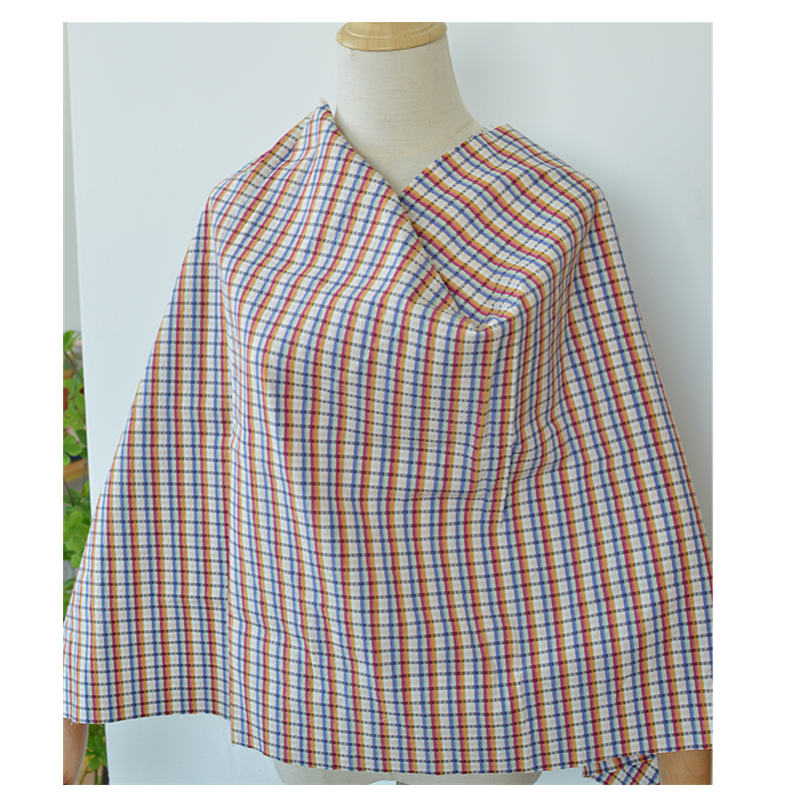 日系彩色棉质微弹泡泡格子棉布料 春夏手工DIY衬衫睡衣连衣裙面料 - 图2