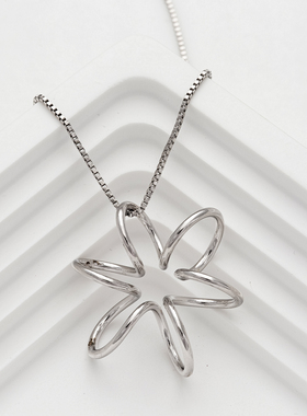 S925纯银设计感小众冷淡风吊坠女