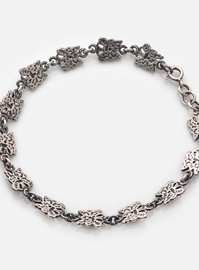 复古泰银蝴蝶手链古朴925纯银女