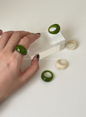 显白！小红书博主同款树脂戒指