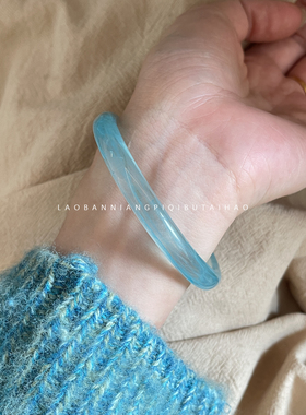 适合大手围！小众异形树脂手镯