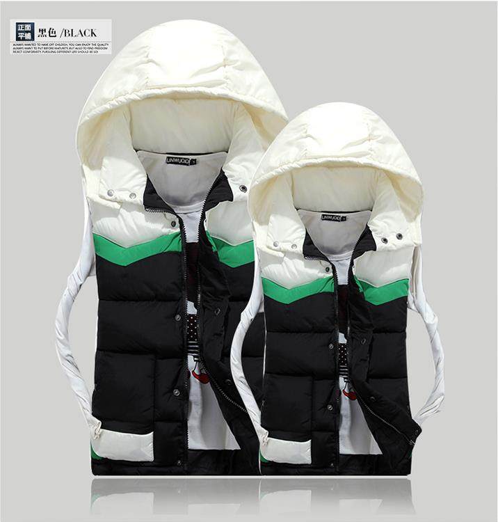 情侣撞色羽绒服马甲背心纸样1:1实物裁剪版 男女同款棉衣纸样版型,淘宝优惠券,粉丝福利购,淘宝优惠卷