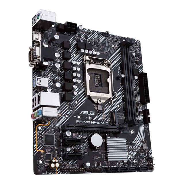 New ASUS PRIME H410M-D H410M motherboard supports 10th generation CPU DDR4 memory with one year warranty