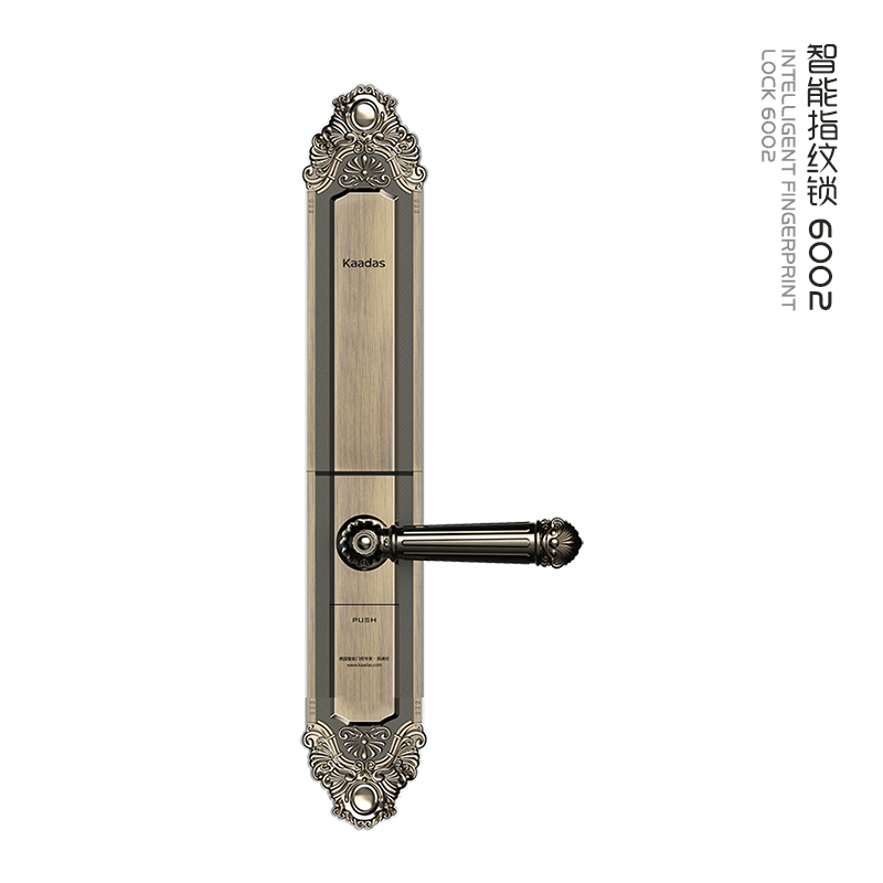 凯迪仕指纹密码锁 家用防盗门锁 智能锁电子锁别墅门锁6002