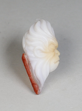 【原创】天然玛瑙纯手工雕刻俏色悟空美猴王金箍棒小吊坠楼叔孤品