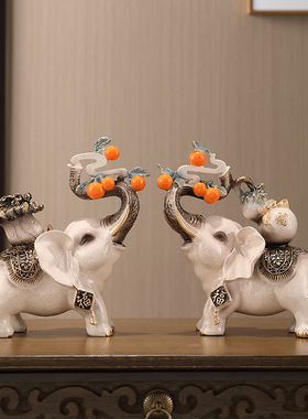大象摆件电视柜酒柜装饰品现代