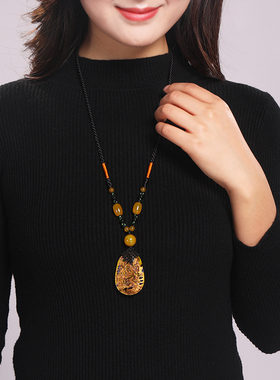 原创设计吊坠女士长毛衣链挂件