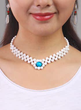 甲状腺遮挡疤痕大气颈部锁骨链