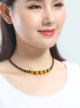 夏季玛瑙锁骨链颈部挡刀项链