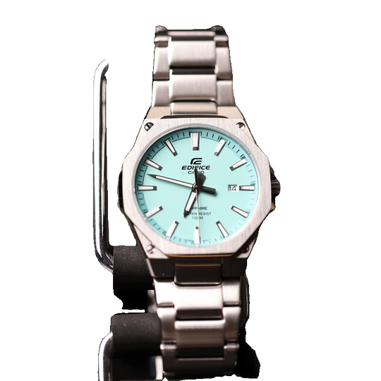 卡西欧手表男Edifice金属轻薄简约蓝宝石防水EFR-S108D-2B/2A/3A