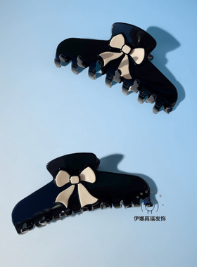 法式复古轻奢名媛风丹迪系列甜美蝴蝶结抓夹气质百搭发饰2025新款