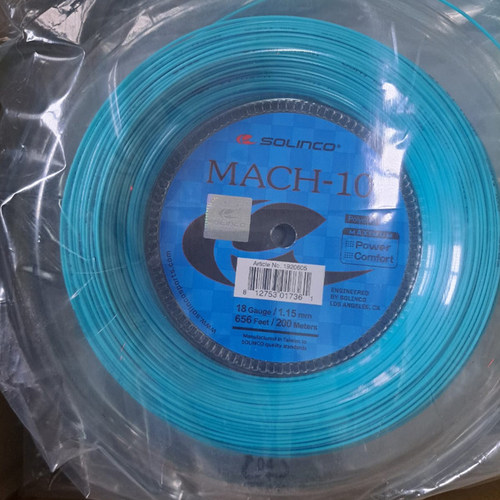 solinco索林科网球线马赫MACH-10蒂芙尼蓝高弹旋转五角聚酯硬线 - 图2