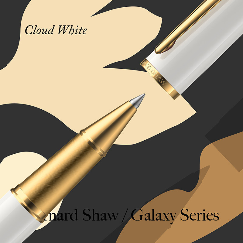 萧伯纳签字笔刻字私人定制云雾白女士商务金属宝珠笔礼物高档送礼,淘宝优惠券,粉丝福利购,淘宝优惠卷