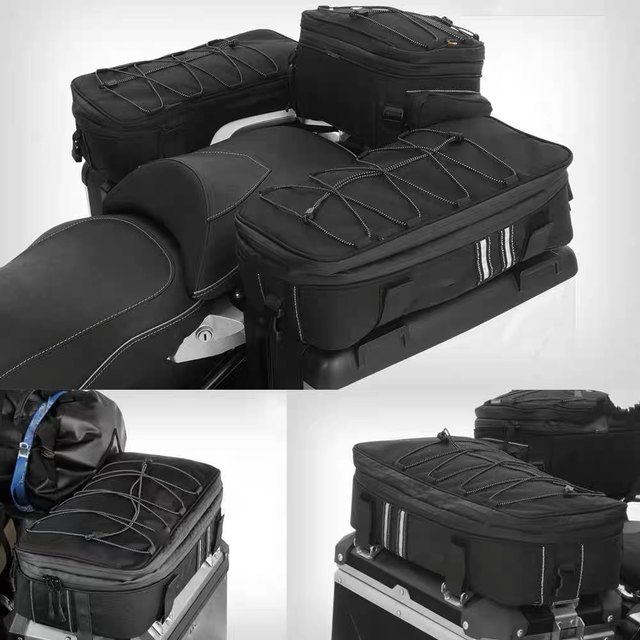 Waterproof motorcycle pack three-box expansion helmet bag