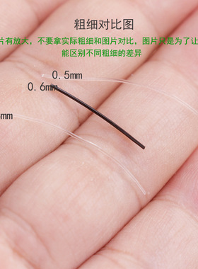 usa进口水晶透明弹力线DIY翡翠
