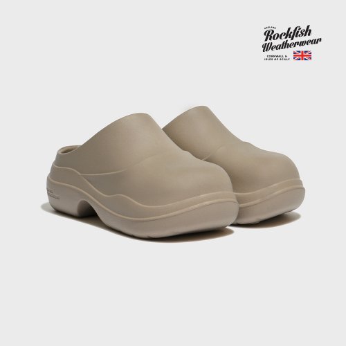 首尔的米家ROCKFISH WEATHERWEAR女鞋浅棕休闲拖鞋HAYDEN CLOG - 图3