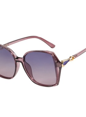 （实体店货源）2025韩版新款gm墨镜复古黑色高级感ins猫眼偏光镜