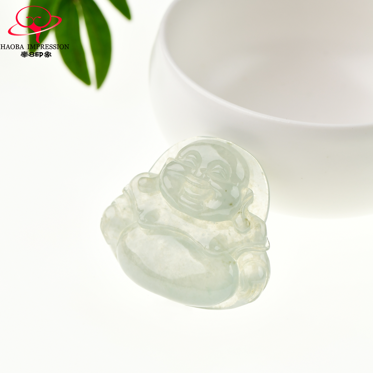 豪8印象x1149天然翡翠笑佛吊坠 豪8印象颈饰