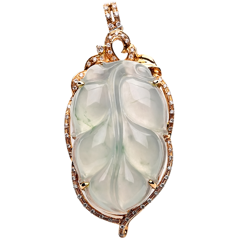 豪8印象l909 18k金镶嵌女挂件吊坠 豪8印象颈饰