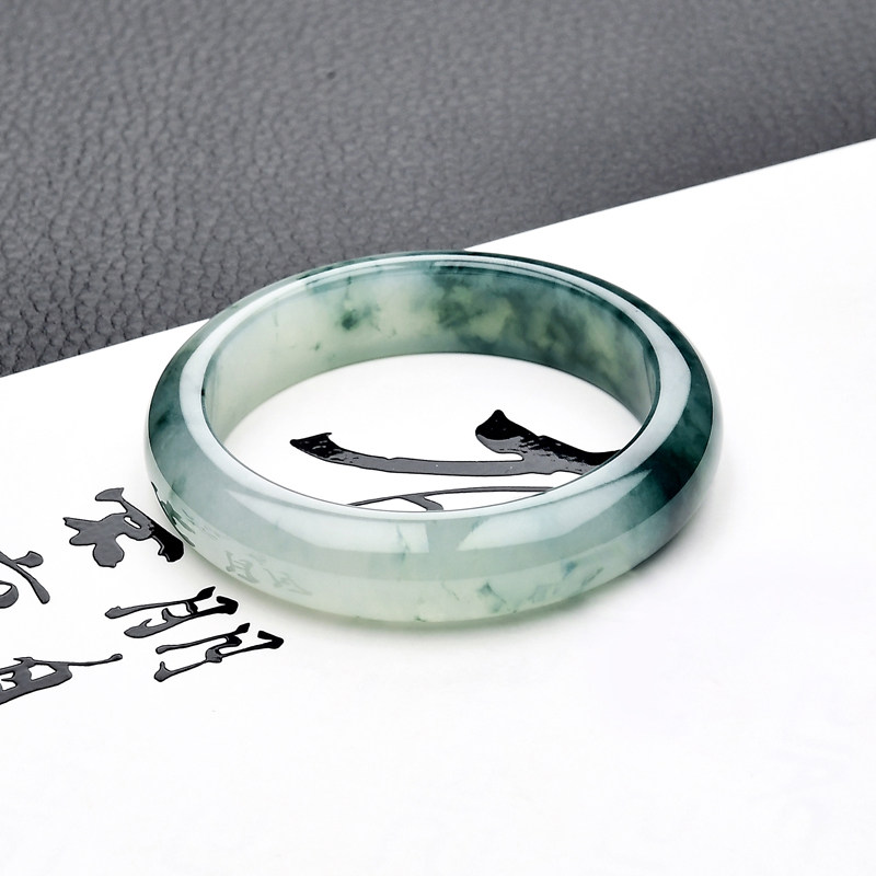 豪8印象f664玉镯女款冰种翡翠手镯 豪8印象手饰