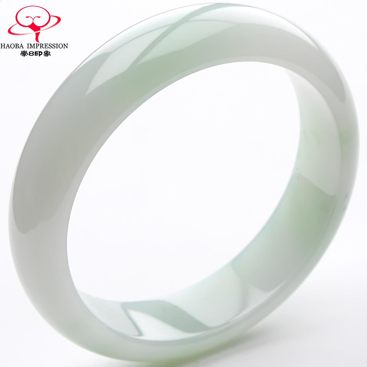 豪8印象s58-319天然翡翠冰种玉镯 豪8印象手饰