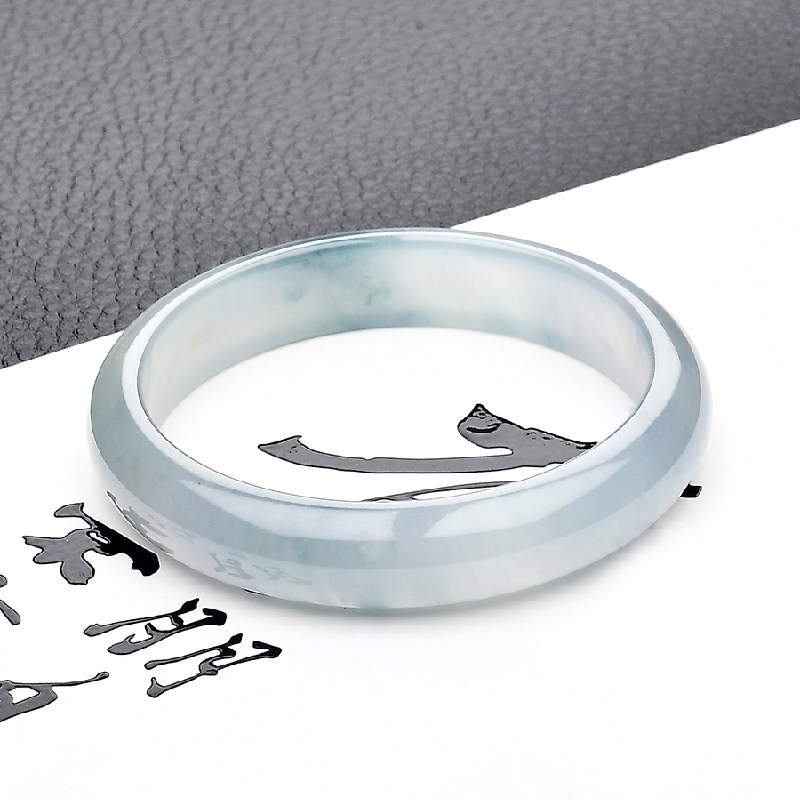 豪8印象f636天然冰种蓝绿缅甸玉石 豪8印象手饰