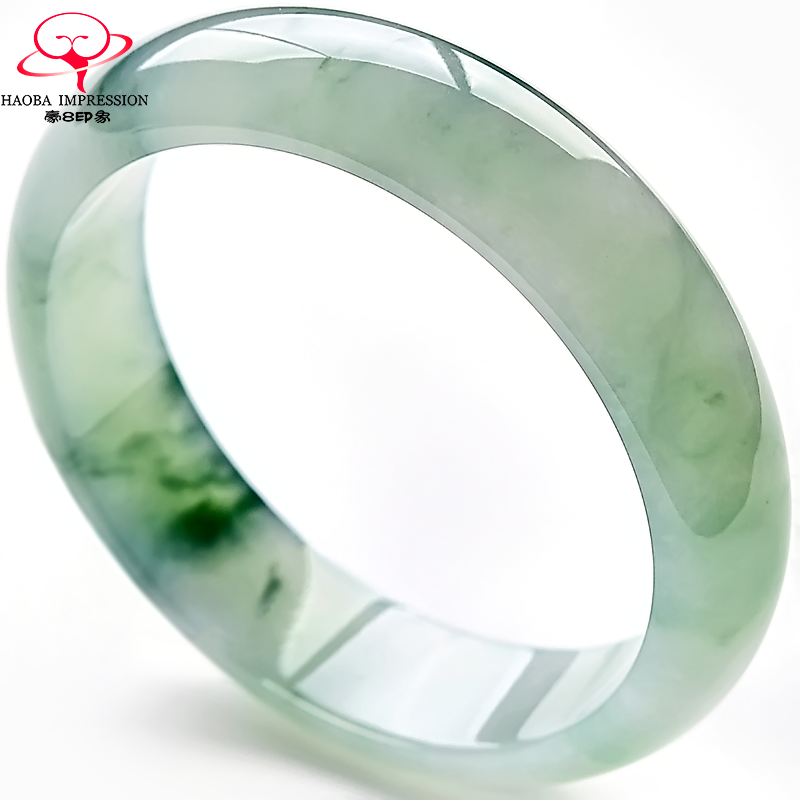 豪8印象m2429天然翡翠缅甸手镯 豪8印象手饰