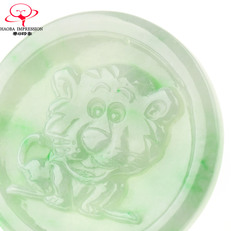 豪8印象x1700天然翡翠生肖虎吊坠 豪8印象颈饰