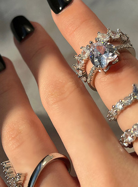 戒指女日时尚ins开口可调节