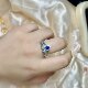 Natural royal blue sapphire ring
