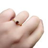 Natural pigeon blood red ruby ring 4×5 925 silver finely inlaid natural colored gemstone jewelry