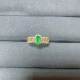 Natural colored treasure emerald Jiuyuan jewelry wood color