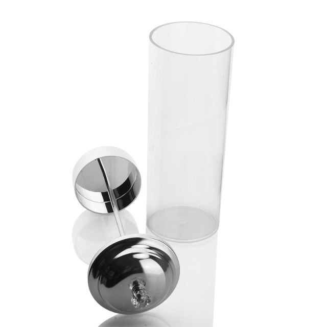 Acrylic dustproof straw barrel pc barrel simple straw bottle