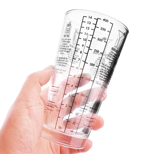 玻璃雪克壶套装刻度摇酒器带配方三段式调酒器鸡尾酒工具手摇杯 - 图3
