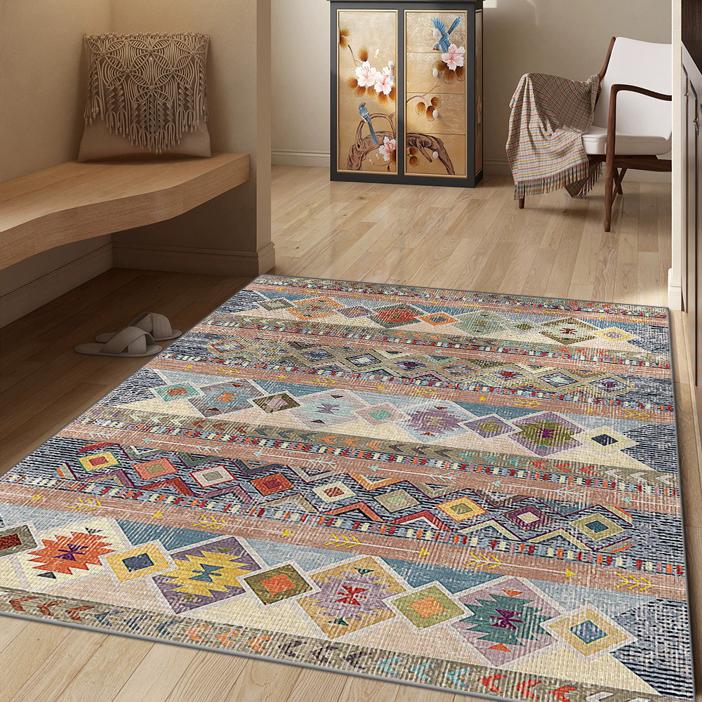 高端波斯简约风入户玄关地毯防滑免打理进门入户地垫高级新款门垫,淘宝优惠券,粉丝福利购,淘宝优惠卷