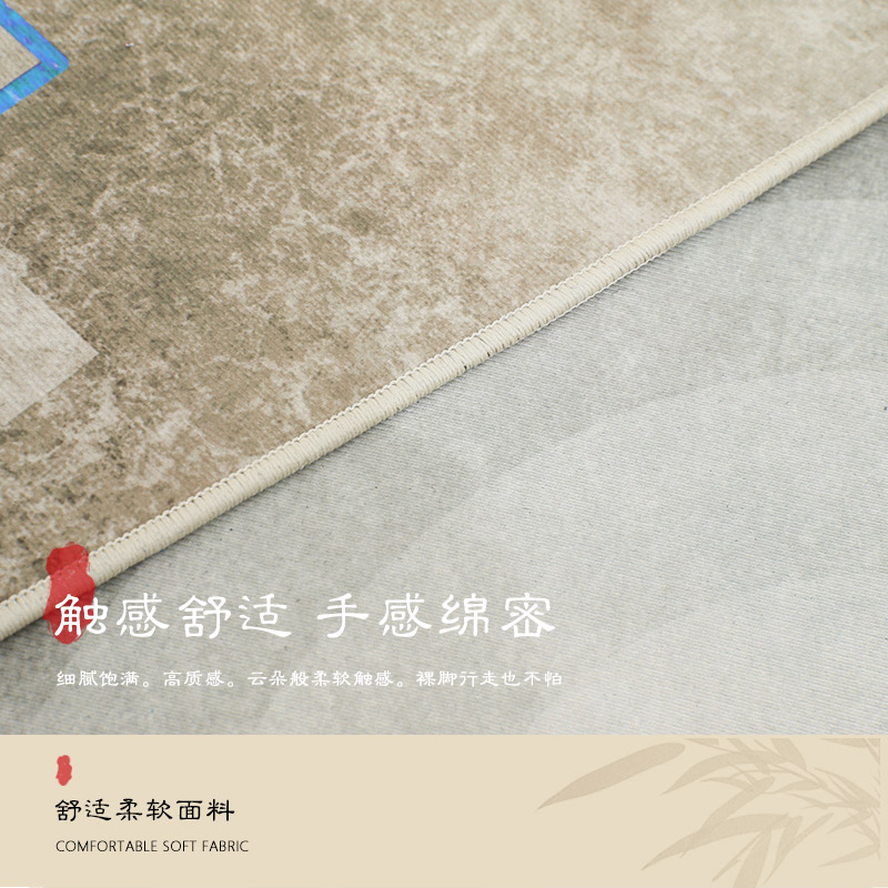 新中式入户门地垫进门玄关高级感家用门口脚垫子客厅门垫卧室地毯,淘宝优惠券,粉丝福利购,淘宝优惠卷