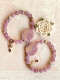 Sailor Moon Purple Pink Rhodonite Purple Horse Pink Bracelet