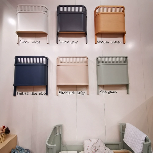 Скандинавская кроватка для приставной кровати из натурального дерева, Германия