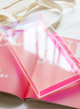 北欧ins风透明亚克力小托盘茶盘