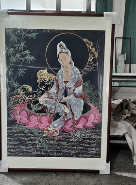 黄檀木铜角画框榫卯直角实木空框