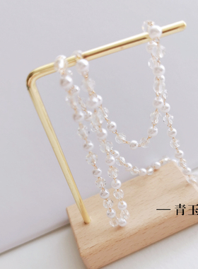 间隔手工链条diy项链手项水晶珠