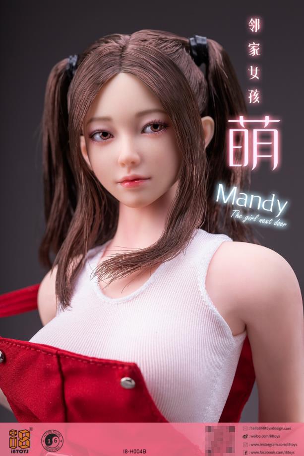 i8toys 1/6 小萌 可动眼女兵人头雕 I8-H004 现货 - 图1