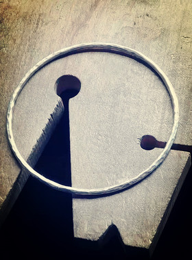 999纯银锤面手镯手工纯银手镯女